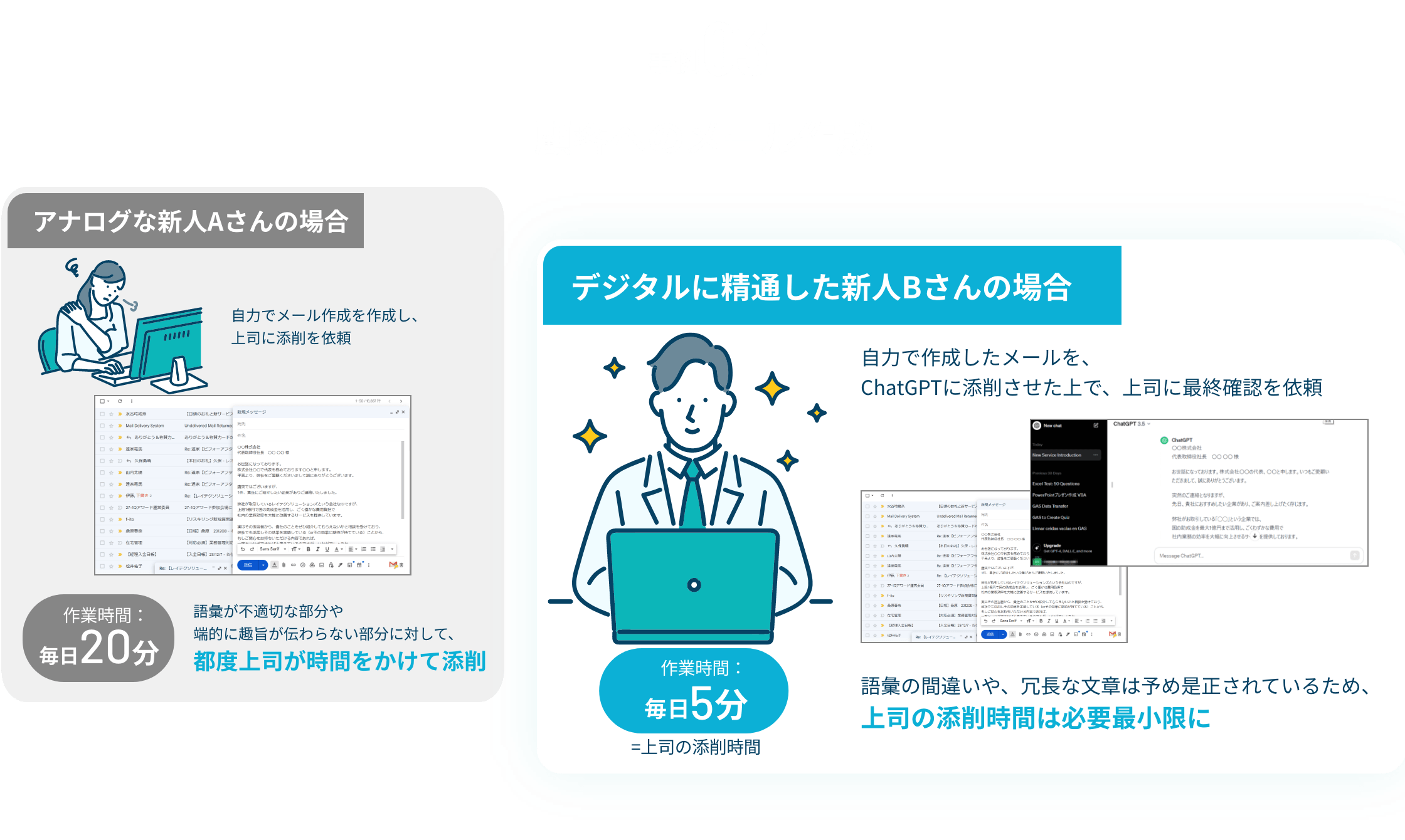 事例03 顧客へのメール作成